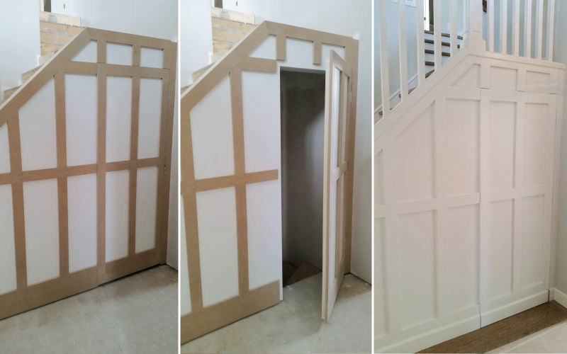 Pattered Hidden Door